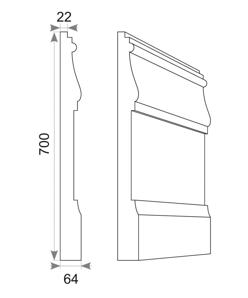 Цокольний карниз CK 112